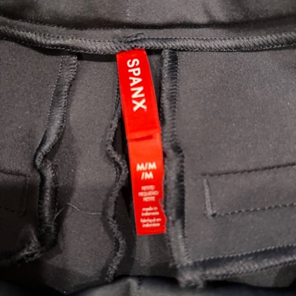 Spanx Ponte Straight Leg Pant, MP, Navy Blue - Picture 6 of 7